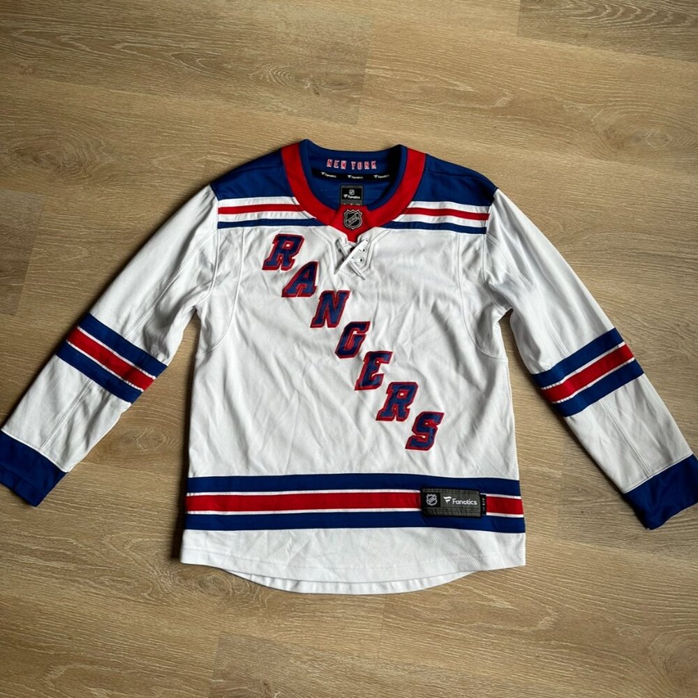 Men's New York Rangers Fanatics White Breakaway Away Jersey